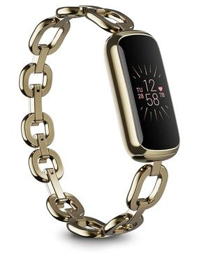 Fitbit Luxe Special Edition Fitness and Wellness Tracker, Gorjana Soft Gold